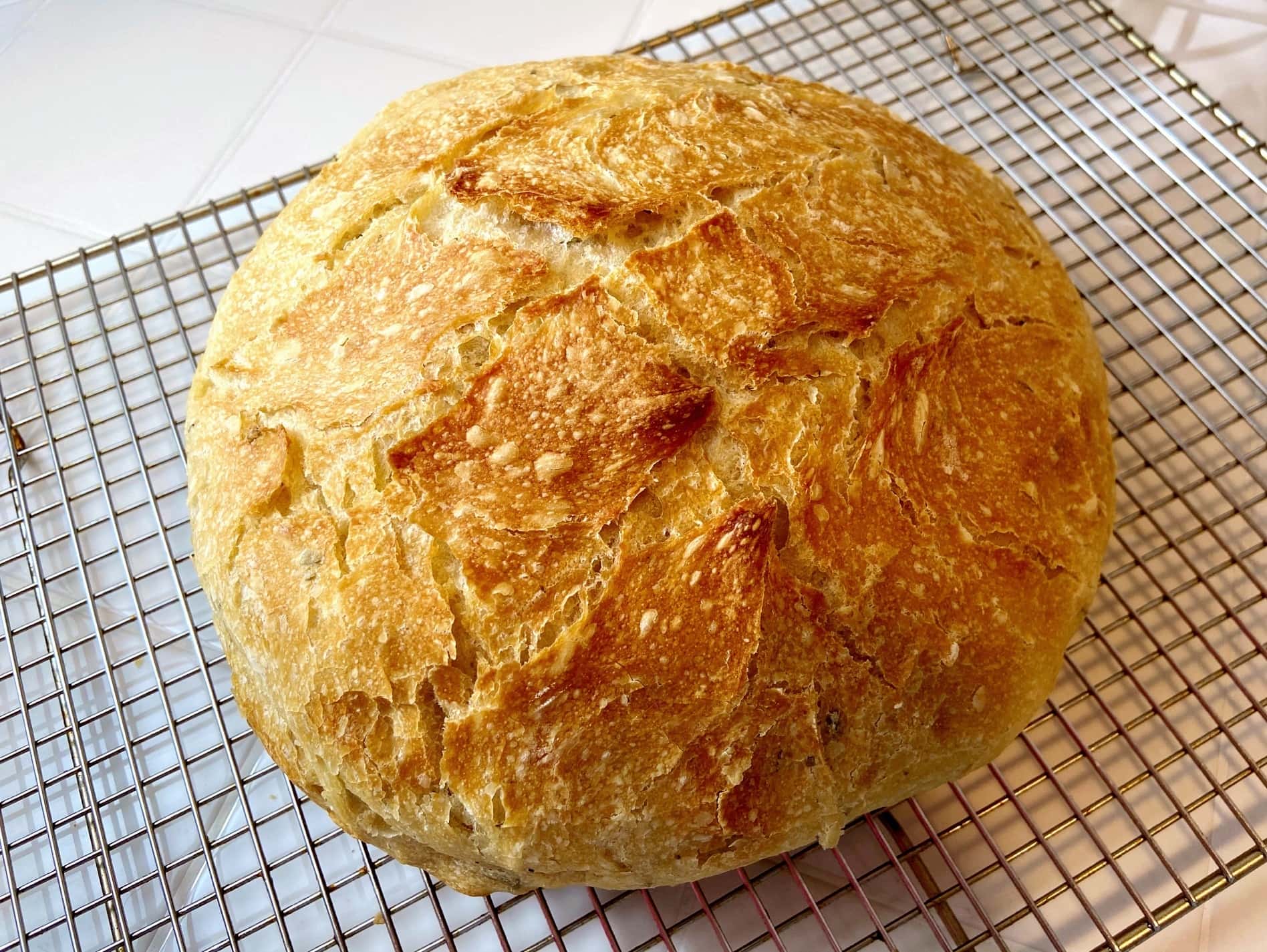 Rosemary “Very Little Knead” Bread