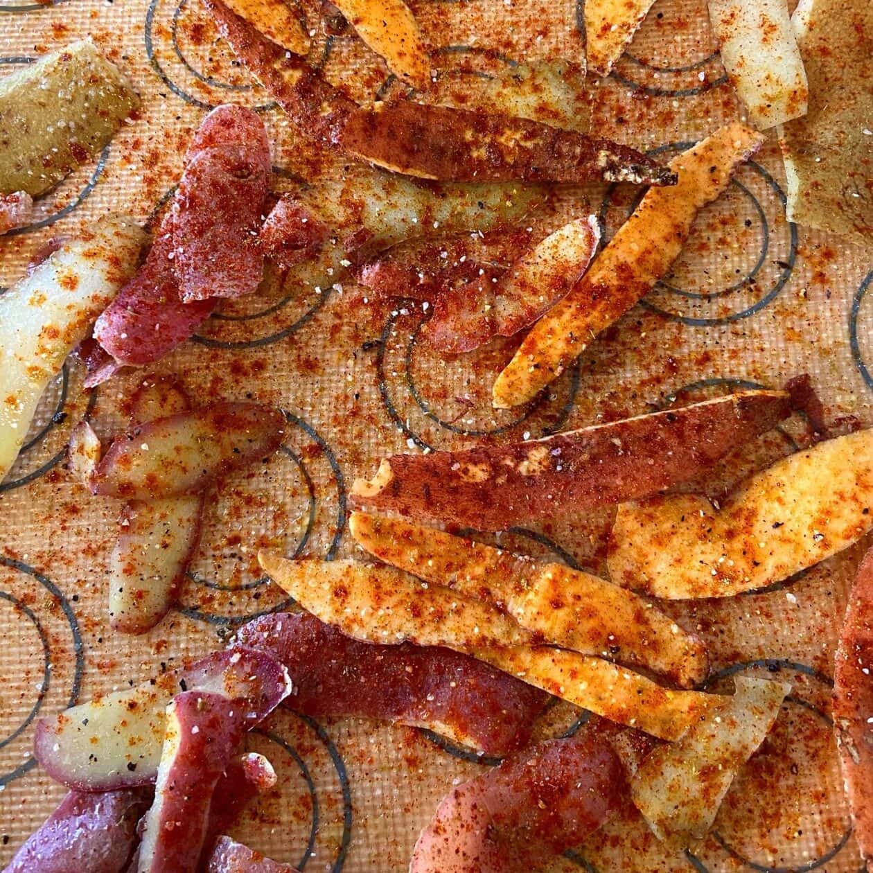 spiced potato peels