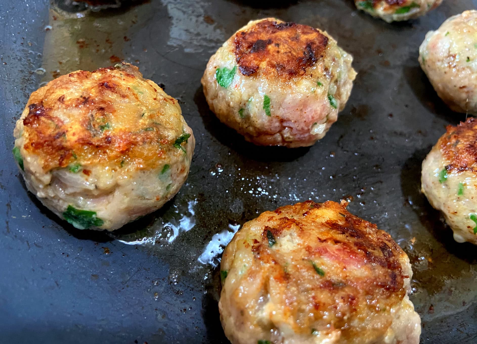 big night meatballs cooking