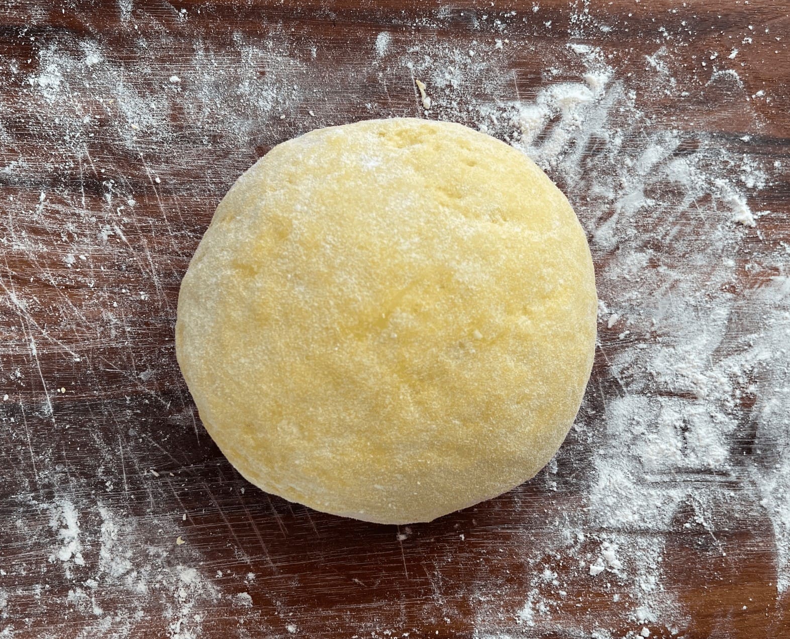 after kneading dough