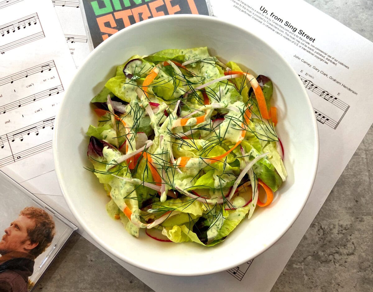sing street green goddess salad