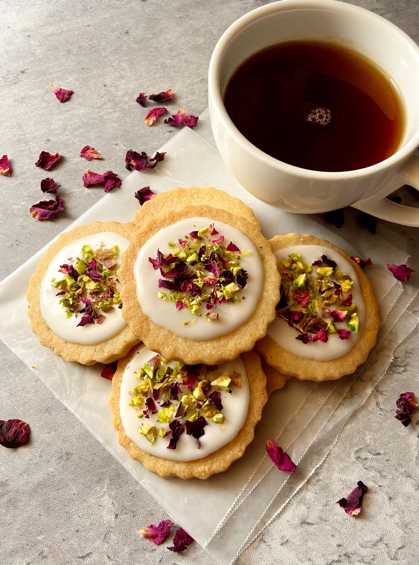 rosewater biscuits