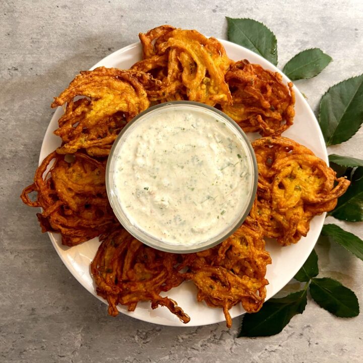 Robins' Nests for Mary (Onion Bhajis)