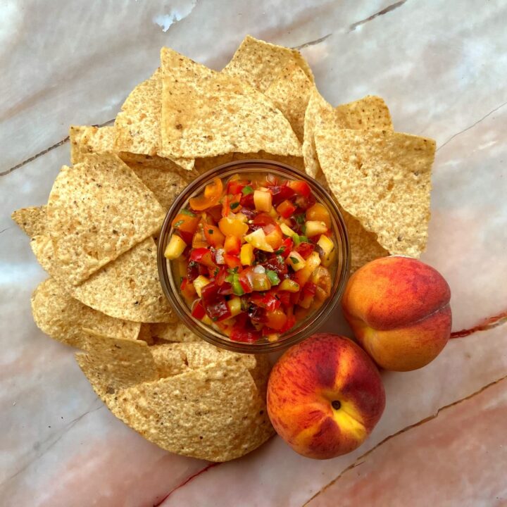 peach and pepper salsa
