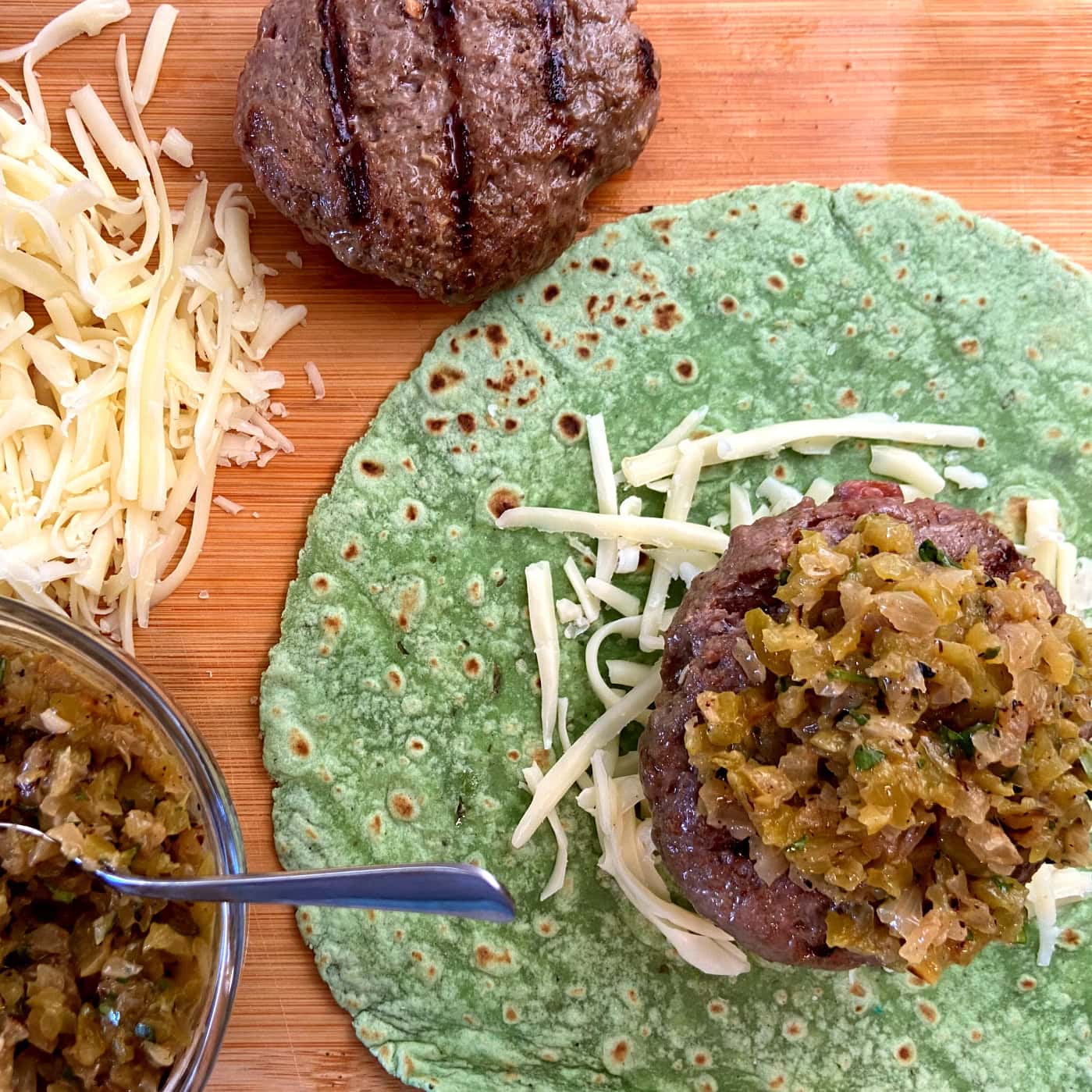 Independence Day burger assembly