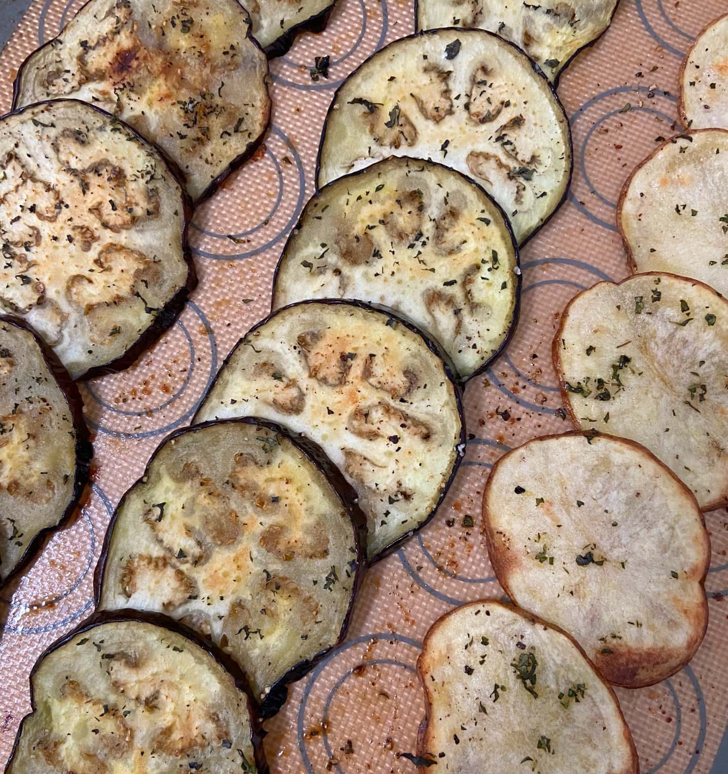 eggplant and potato rounds