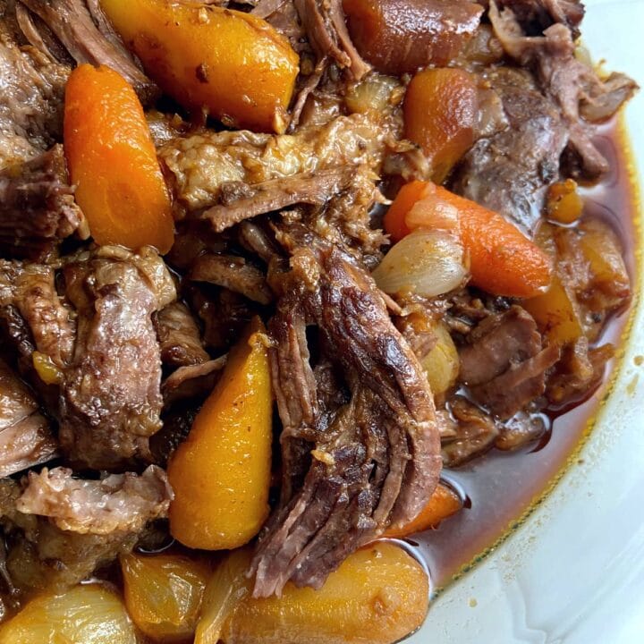 peace corps pot roast with baby vegetables