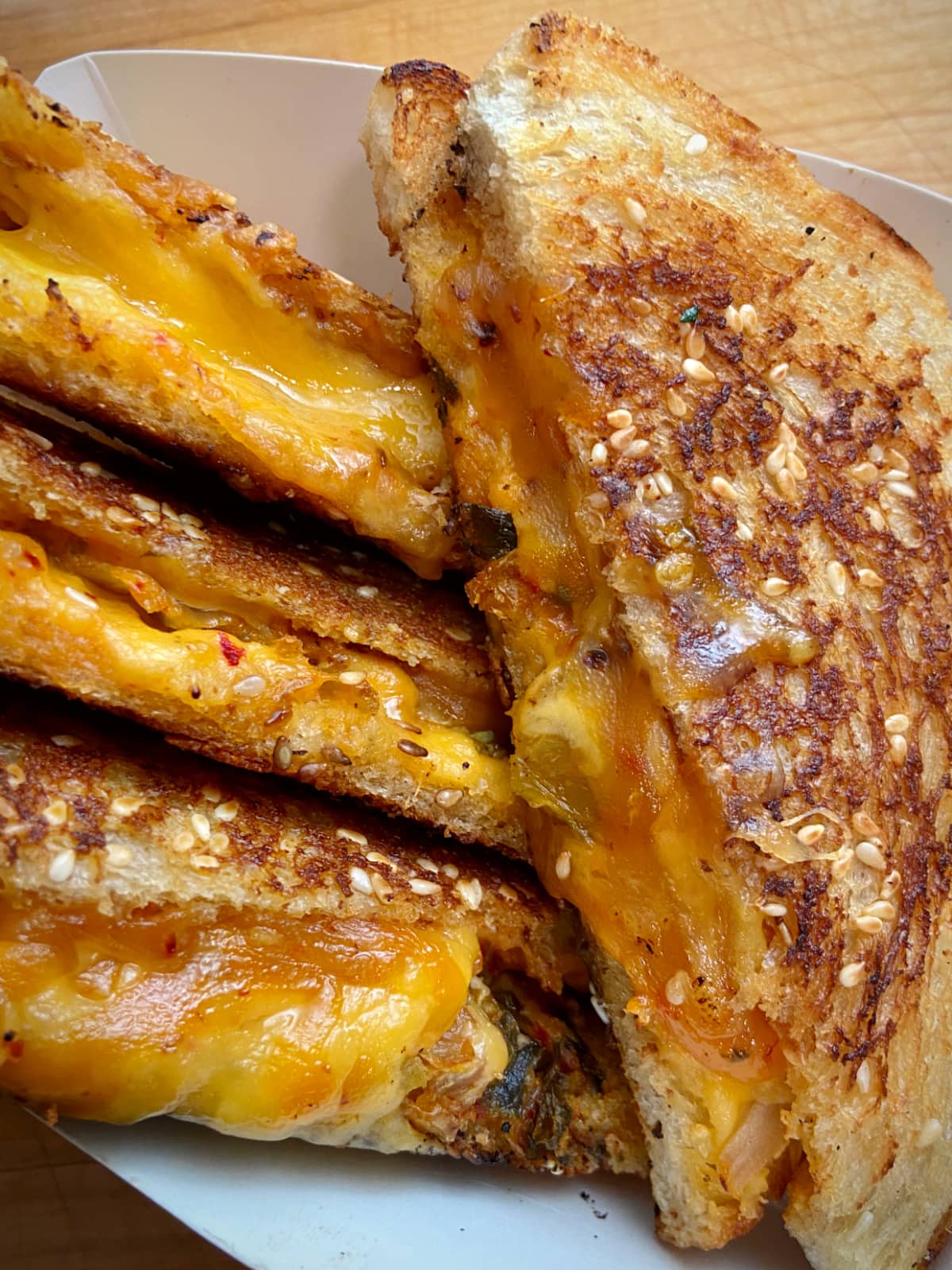 kimchi grilled cheese